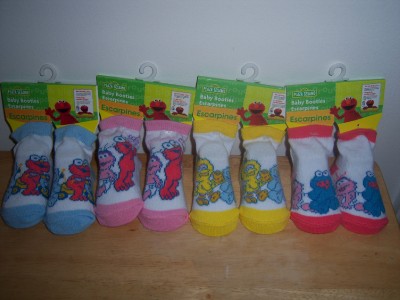 sesame street baby socks