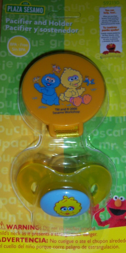 Baby Boy Girl Pacifier Clip Leash Holder Sesame Street Elmo Big Bird Cookie 