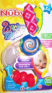 nuby wacky teething ring