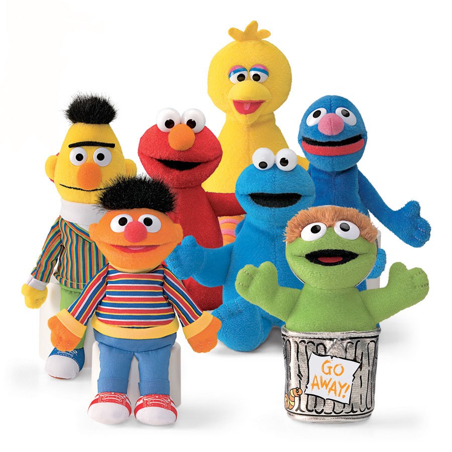 Sesame Street Felt Puppets Elmo Cookie Grover Big Bir - vrogue.co