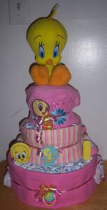 baby looney tunes baby shower cake