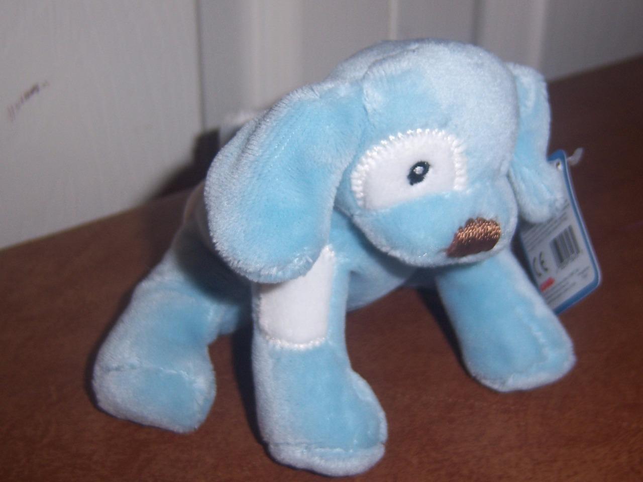 Pink or Blue New Gund Bib Bear Rattle 