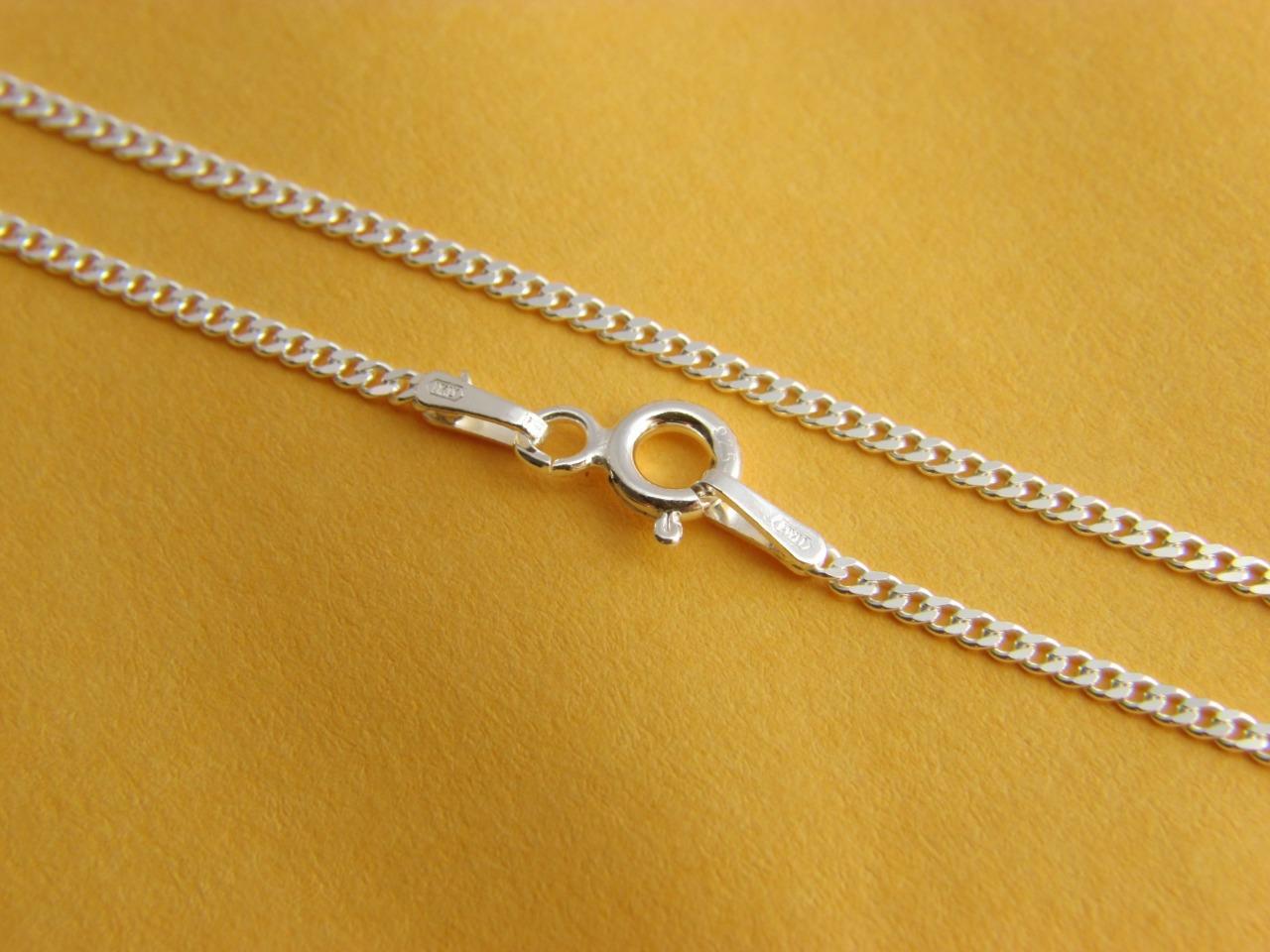 REAL .925 STERLING SILVER Curb Chain Necklace REAL SILVER Mens Chain eBay