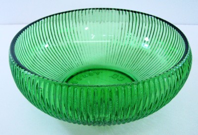 Vintage E O Brody Co Translucent Green Ribbed Glass Bowl Excellent Ebay Green glassware is one of several different varieties of depression glass. usd