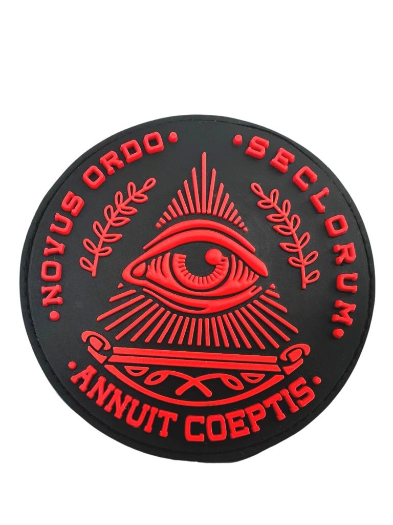 Illuminati Eye of Providence Annuit Coeptis Airsoft Paintball PVC Morale Patch - Picture 15 of 15