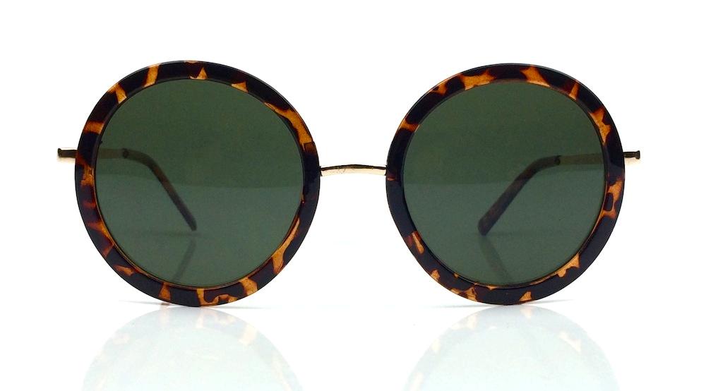 Retro Vintage Big "Round" Oval Circle Metal Arms Chic Women Sunglasses Shades - Picture 2 of 5