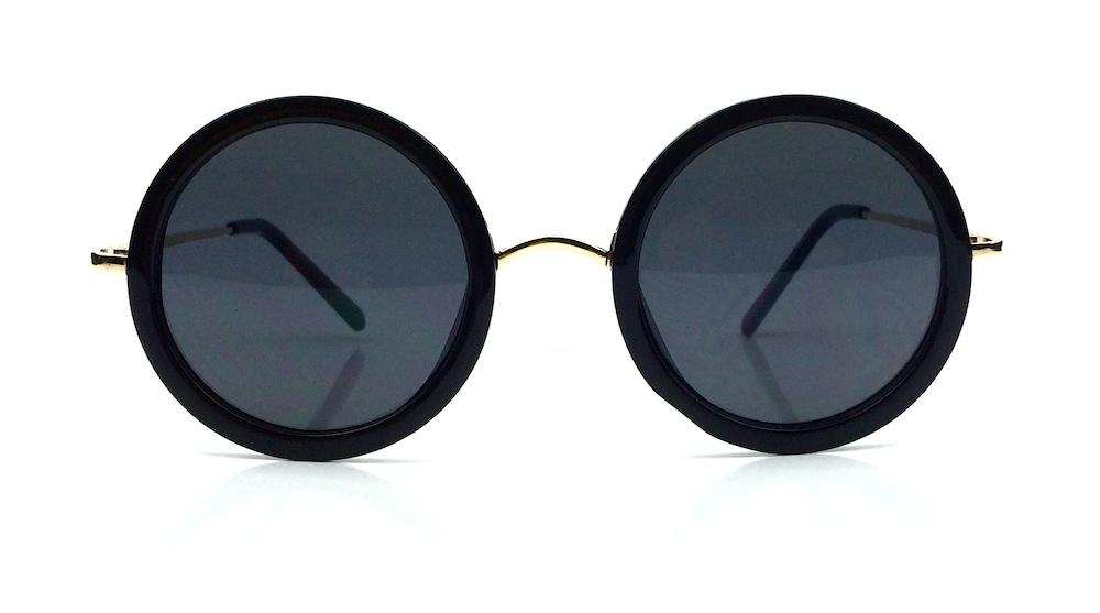 Retro Vintage Big "Round" Oval Circle Metal Arms Chic Women Sunglasses Shades - Picture 1 of 5