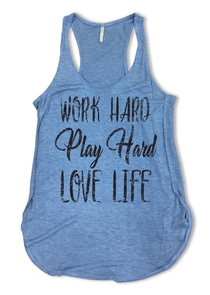 NEU DAMEN PRINT VINTAGE LUSTIG SCHRIFTZUG VIBES FITNESS SPORT SEXY TANK TOP - Bild 20 von 26