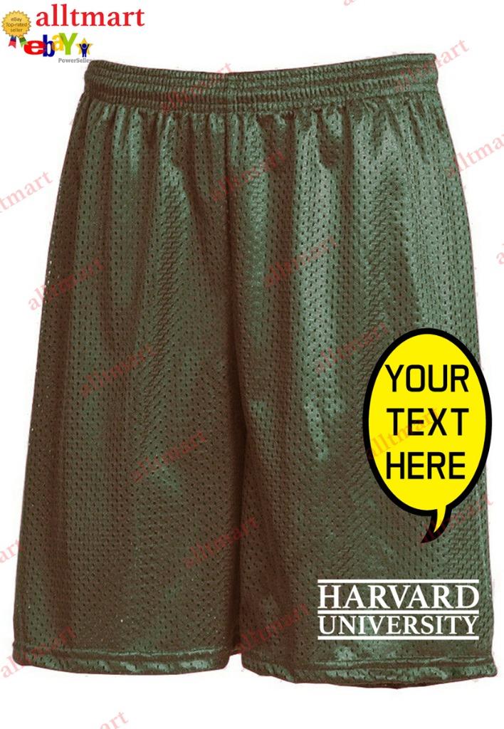 CUSTOM TEXT LOGO PERSONALIZED CASUAL BASKETBALL SHORTS ATHLETIC MESH SHORT PANTS - Picture 17 of 19