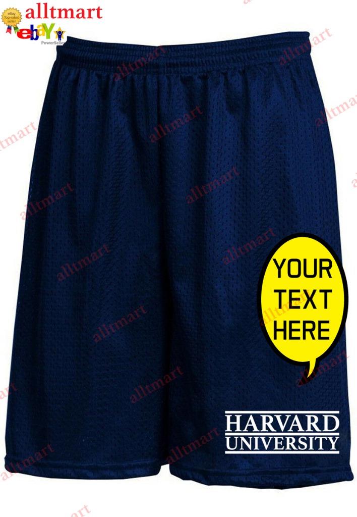 CUSTOM TEXT LOGO PERSONALIZED CASUAL BASKETBALL SHORTS ATHLETIC MESH SHORT PANTS - Picture 15 of 19
