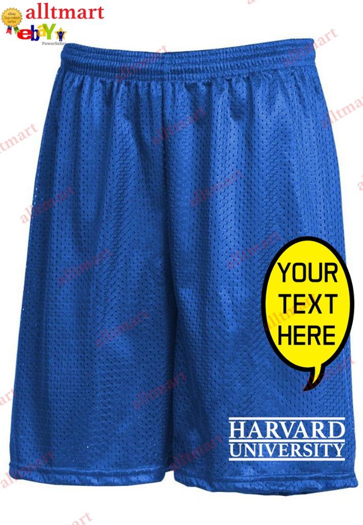 CUSTOM TEXT LOGO PERSONALIZED CASUAL BASKETBALL SHORTS ATHLETIC MESH SHORT PANTS - Picture 14 of 19