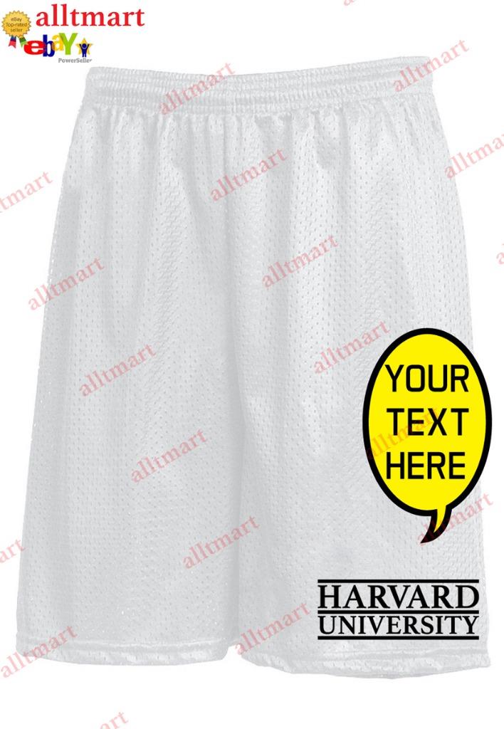 CUSTOM TEXT LOGO PERSONALIZED CASUAL BASKETBALL SHORTS ATHLETIC MESH SHORT PANTS - Picture 18 of 19
