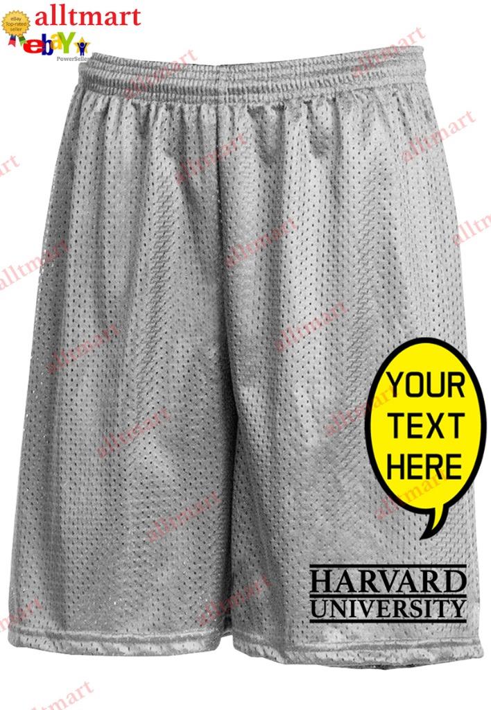 CUSTOM TEXT LOGO PERSONALIZED CASUAL BASKETBALL SHORTS ATHLETIC MESH SHORT PANTS - Picture 12 of 19
