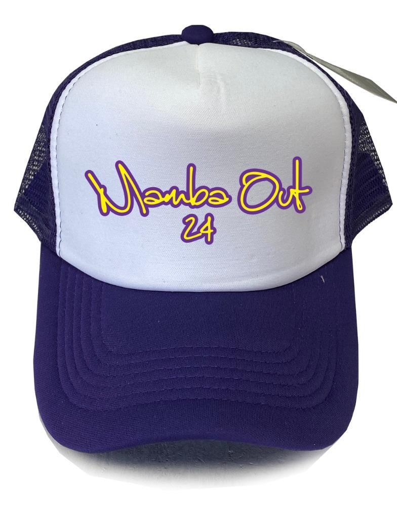 NETZ TRUCKER SCHAUMKAPPE BEDRUCKT MAMBA OUT 24 KOBE LOS ANGELES BASKETBALL LUSTIGE MÜTZE - Bild 5 von 6