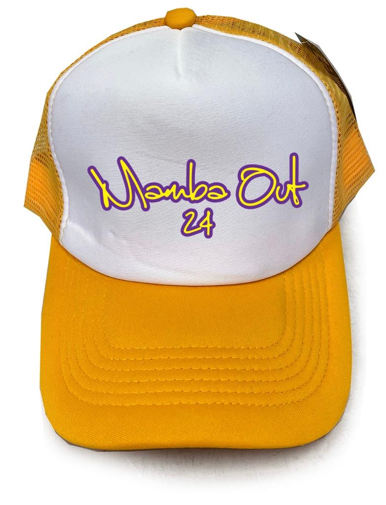 NETZ TRUCKER SCHAUMKAPPE BEDRUCKT MAMBA OUT 24 KOBE LOS ANGELES BASKETBALL LUSTIGE MÜTZE - Bild 6 von 6