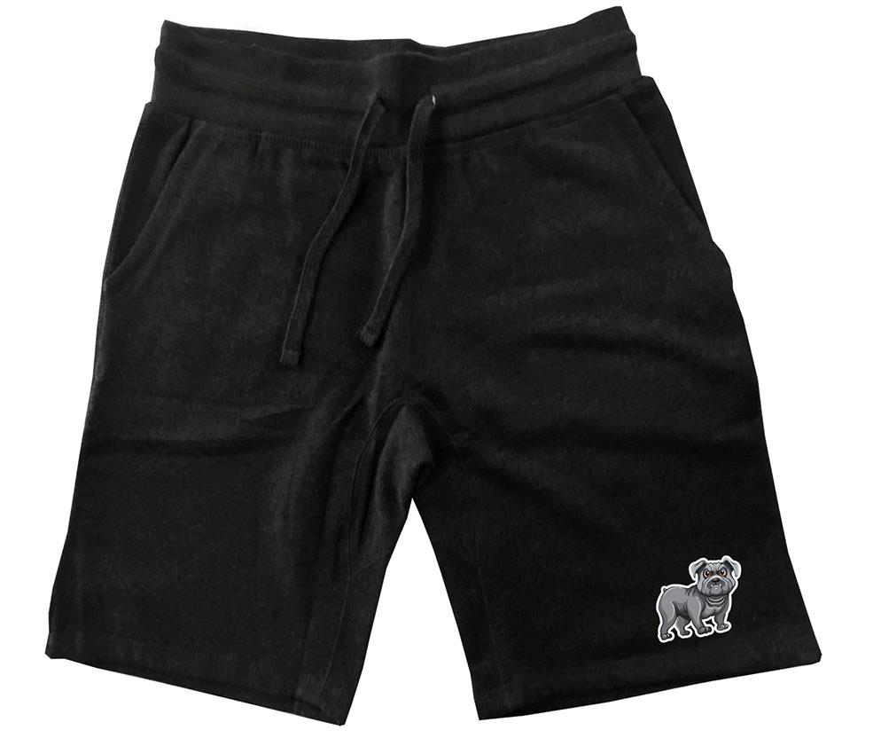 New Men's Printed "Dog" Rock & Roll Gym Funny Fleece 3 Pockets Half Shorts Pants - Picture 2 of 4