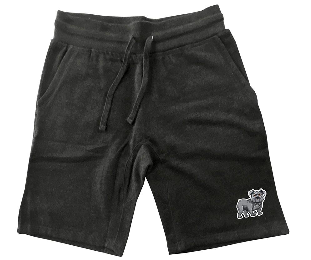 New Men's Printed "Dog" Rock & Roll Gym Funny Fleece 3 Pockets Half Shorts Pants - Picture 3 of 4