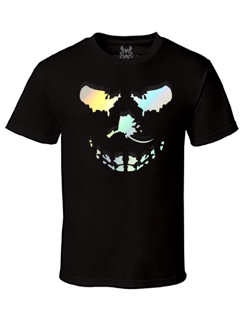 HERREN HALLOWEEN MICHAEL MYERS CHUCKY JOKER SCHÄDEL LEUCHTEN IM DUNKELN LUSTIGE T-SHIRTS - Bild 18 von 18