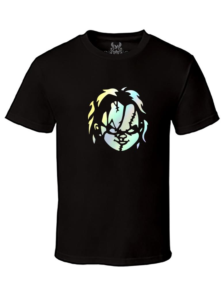HERREN HALLOWEEN MICHAEL MYERS CHUCKY JOKER SCHÄDEL LEUCHTEN IM DUNKELN LUSTIGE T-SHIRTS - Bild 14 von 18