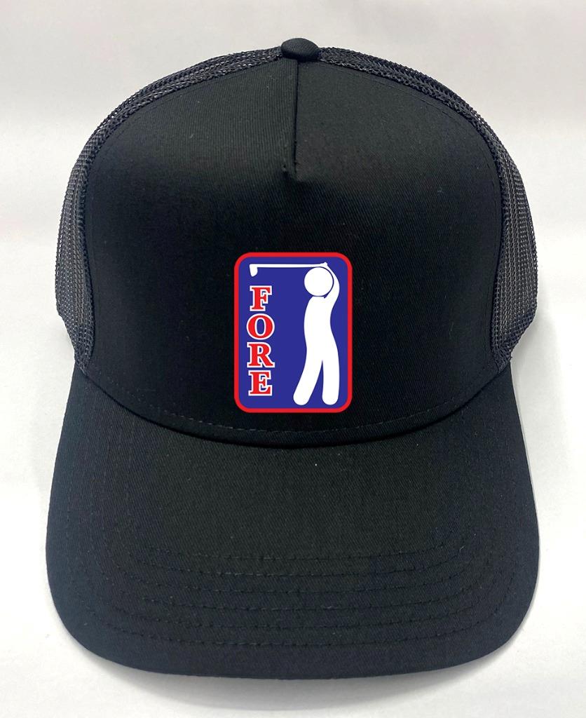 NW PRINTED GOLF MESH FUNNY GOLFER "FORE LIFE IS" HAT ADJUSTABLE SNAPBACK CAP HAT - Picture 21 of 23