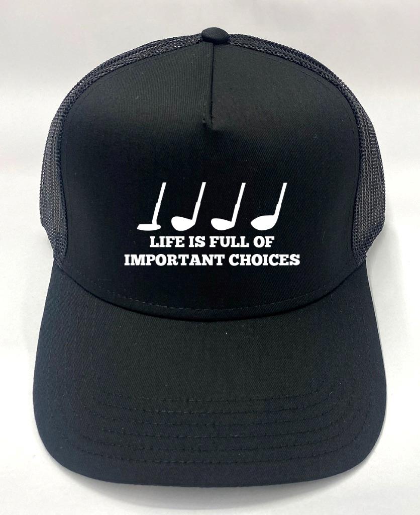 NW PRINTED GOLF MESH FUNNY GOLFER "FORE LIFE IS" HAT ADJUSTABLE SNAPBACK CAP HAT - Picture 23 of 23