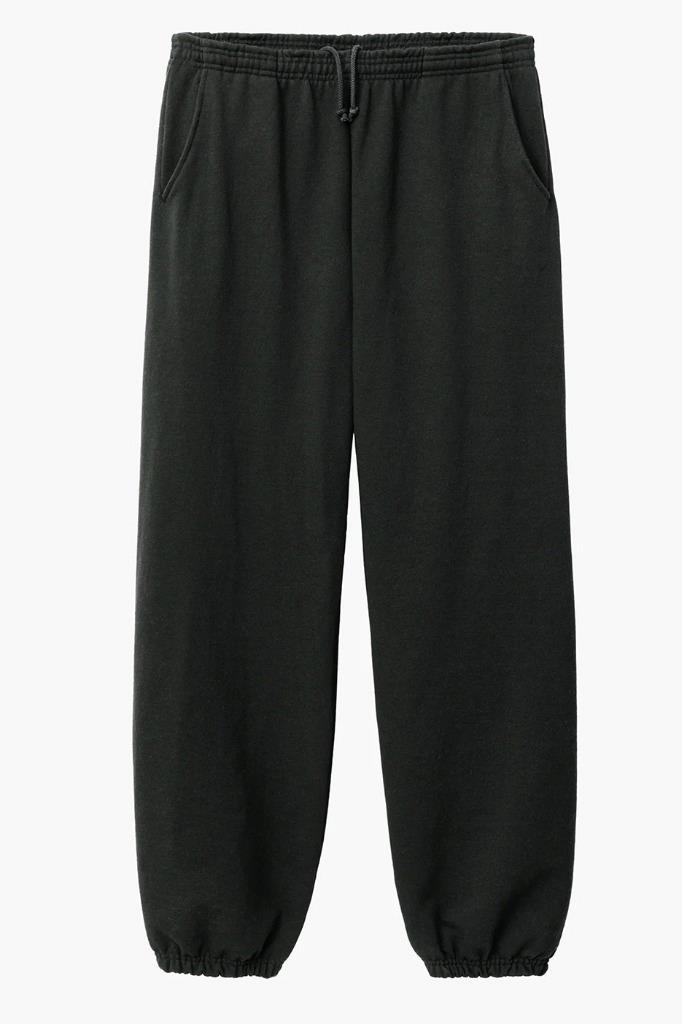 NEU LOS ANGELES APPAREL UNI SWEATPANTS HEAVYWEIGHT FLEECE SCHWARZ GRAU HOSE - Bild 2 von 3
