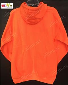 NW MEN'S PLAIN PULLOVER HOODIE JACKET NEON YELLOW GREEN NW MEN'S PLAIN PULLOVER HOODIE JACKET NEON YELLOW GREEN