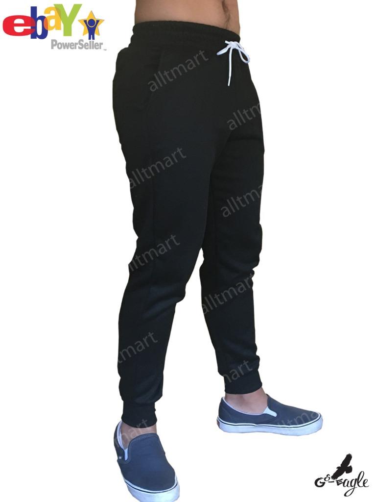 black plain sweatpants