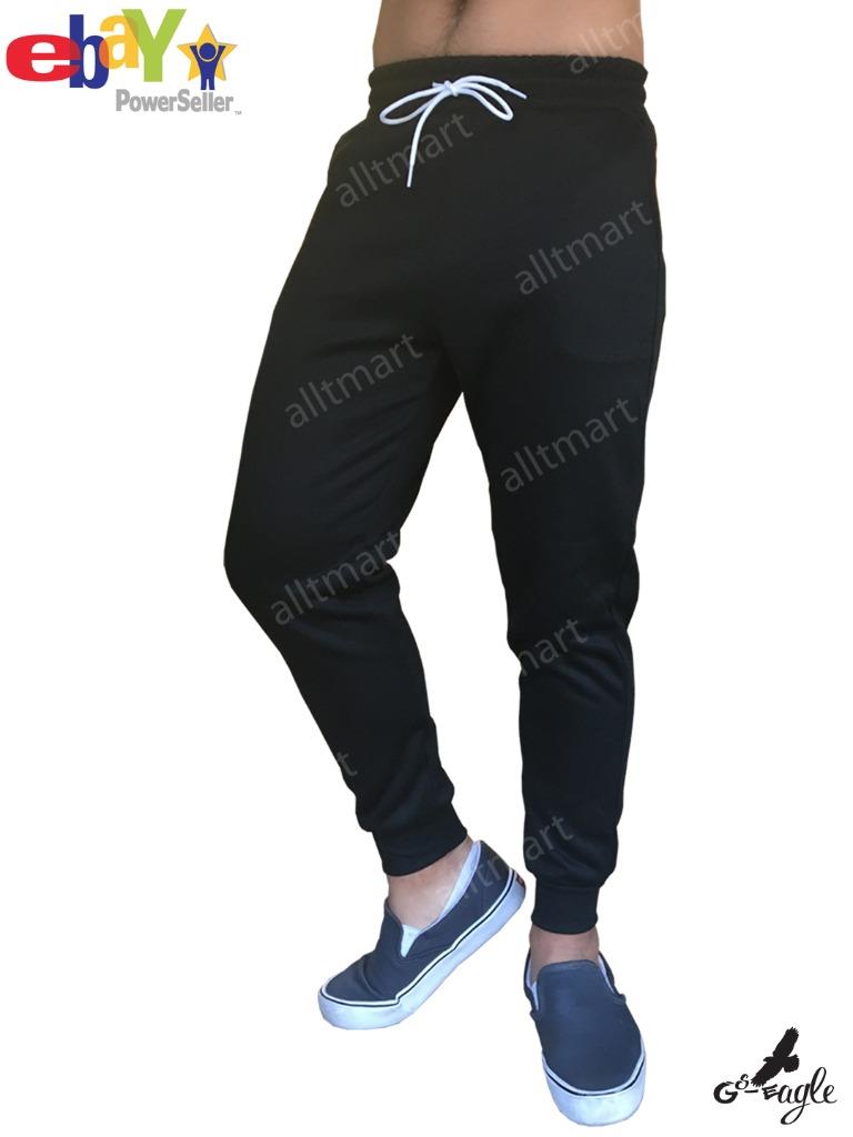 black plain sweatpants