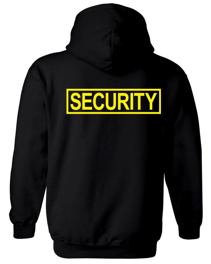 NEW MEN'S SECURITY PULLOVER HOODIE JACKET BEACH SAFETY STAFF SWEATER