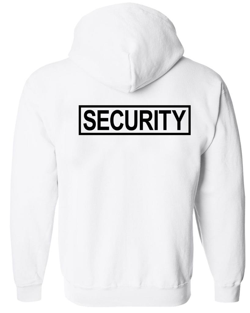 NEW MEN'S SECURITY PULLOVER HOODIE JACKET BEACH SAFETY STAFF SWEATER