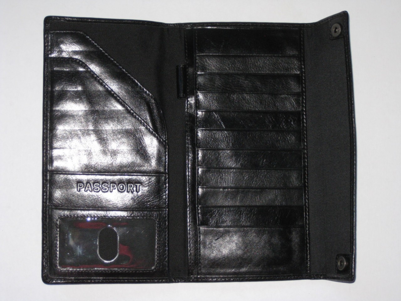 NWT Authentic Fossil Transit Passport Travel Document Wallet Black ...