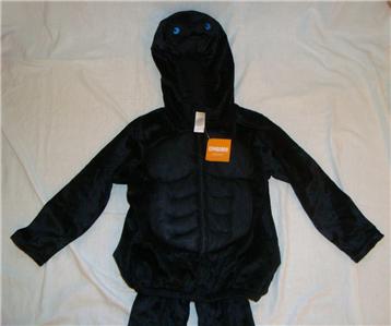 new gymboree gorilla 2 pc suit w/pants s 5-6 halloween costume