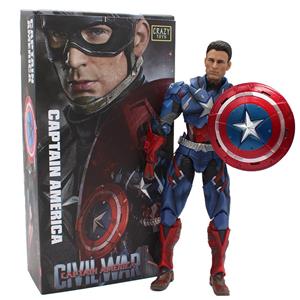 最安値ホットトイズCAPTAINAMERICA CIVIL WARフィギュア Amazon.com: Movie Masterpiece - 1/6 Scale Fully Poseable