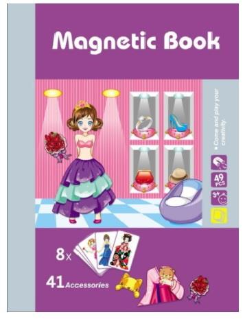 Kids Puzzle Mix & Match Magnetic Book Character Series Figures Face Toy Set A11