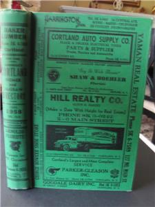 1958 Manning S Cortland Ny Directory Business Resident Street