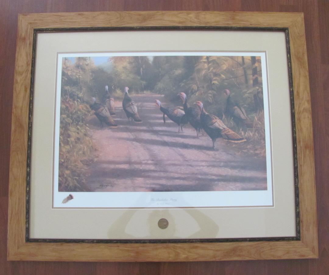 The Bachelor Party Gary Moss SIGNED #'d Print NWTF Wild Turkey ...