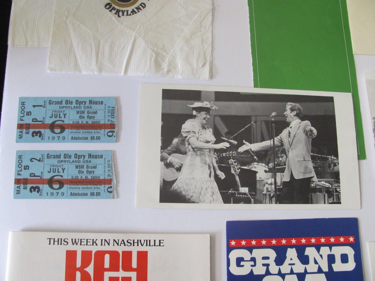 Lot 1970s Map Opryland Hotel Nashville Tn Opry Ticket