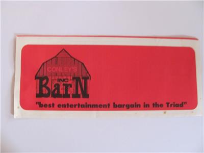 Vintage Conley Jones Barn Dinner Theatre Program Menu Theatre