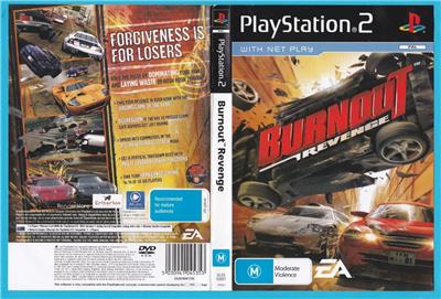 Burnout Revenge Playstation 2 Cover Slick Manual Only Ebay
