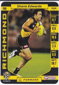2017 Teamcoach Common Base Card Shane Edwards Richmond Ebay