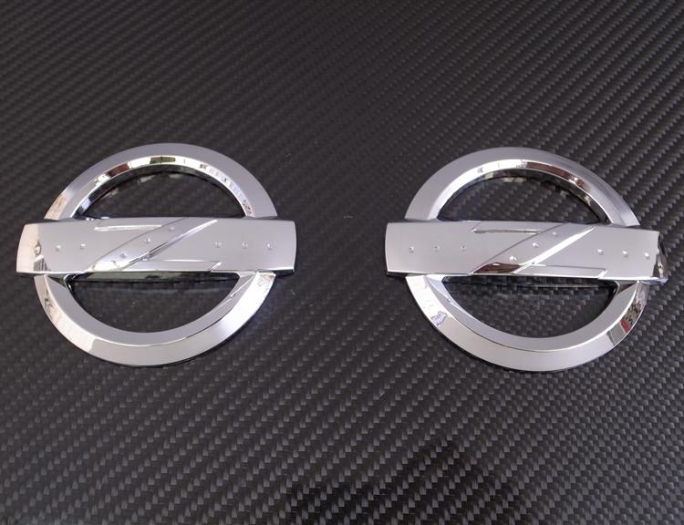 Jdm Chrome Z Logo Emblems X 2 For 2003 2008 Nissan 350z Ebay