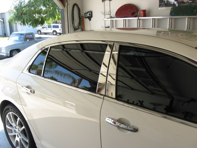 CHROME PILLAR POST COVERS FOR CHEVY MALIBU INCLUDES 6PCS 2013-2015