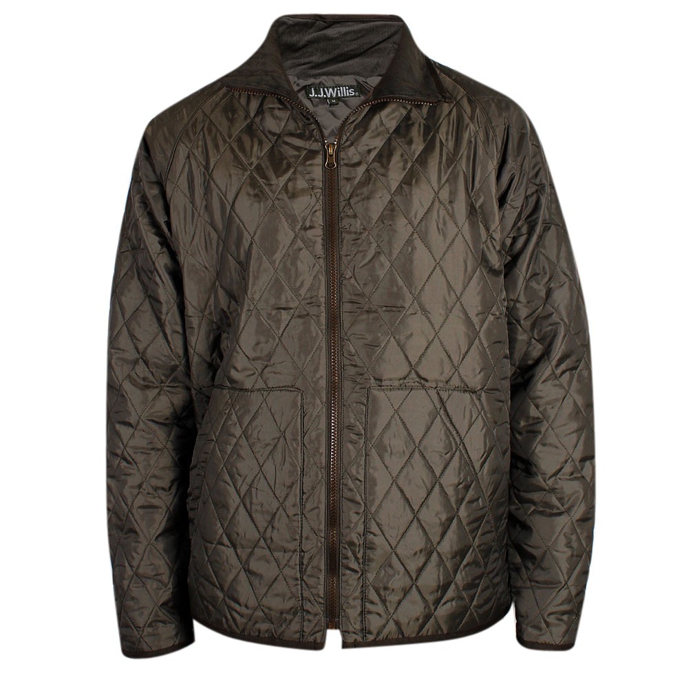 Mens JJ Willis Diamond Quilted Jacket Designer Padded Warm Coat | eBay