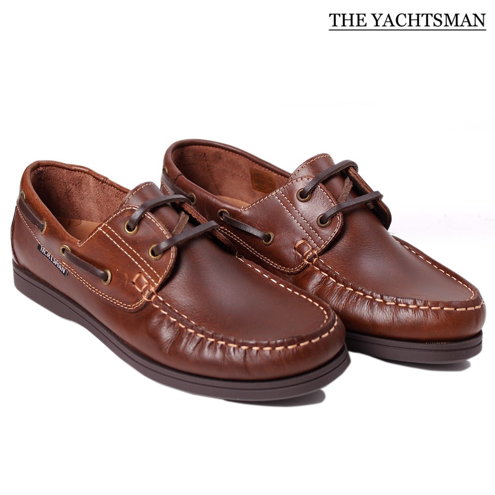 Mens Boat Shoes Leather Nubuck Slip On Lace Up Deck Moccasin Gents Two ...