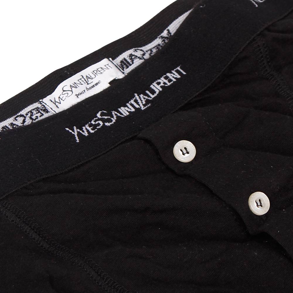 Mens Yves Saint Laurent Boxer Shorts Button Fly Trunks YSL Designer ...