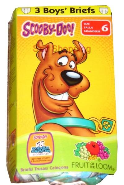 Fruit of the Loom Warner Bros. Scooby Doo Boys Cotton Briefs 3-Pairs ...