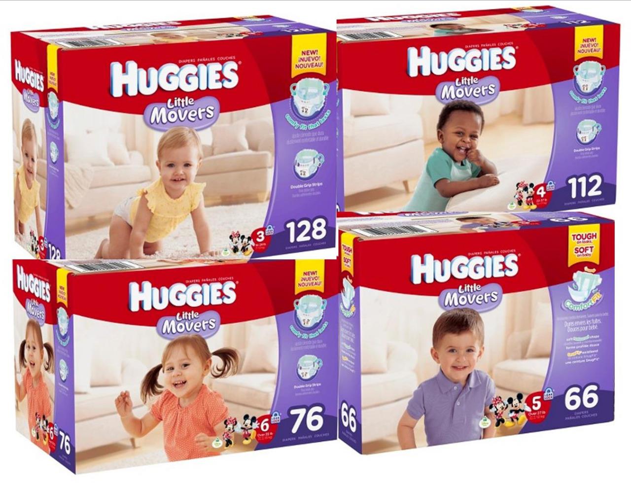 Huggies Little Snugglers Baby Diapers *Pick Your Baby Size Pr, Nb, 1, 2 ...