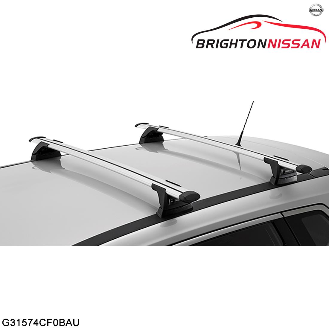 New Genuine Nissan XTrail T32 Roof Cross Bars, Through Style