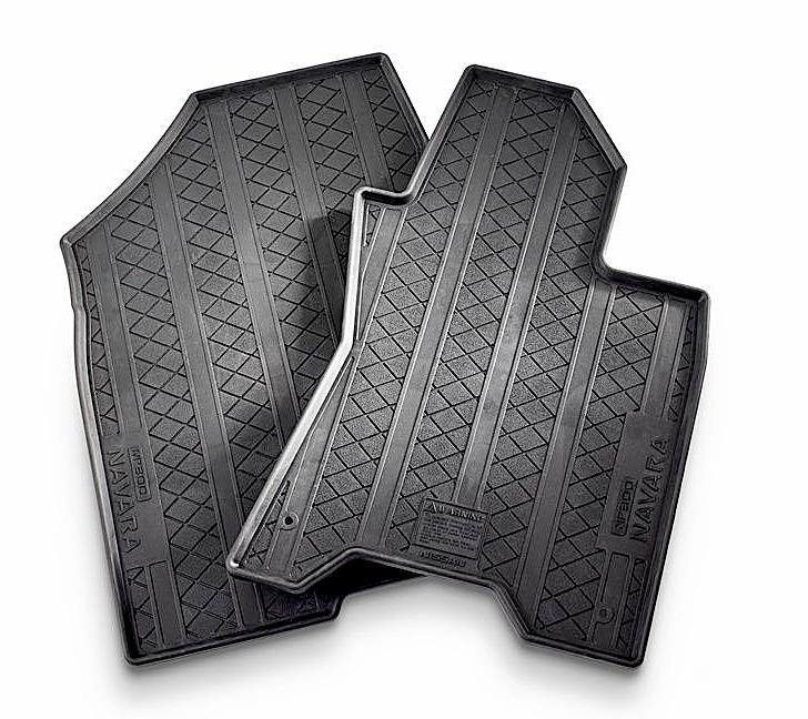 Genuine Nissan Navara NP300 D23 Rubber Floor Mats Front Set of 2 MT
